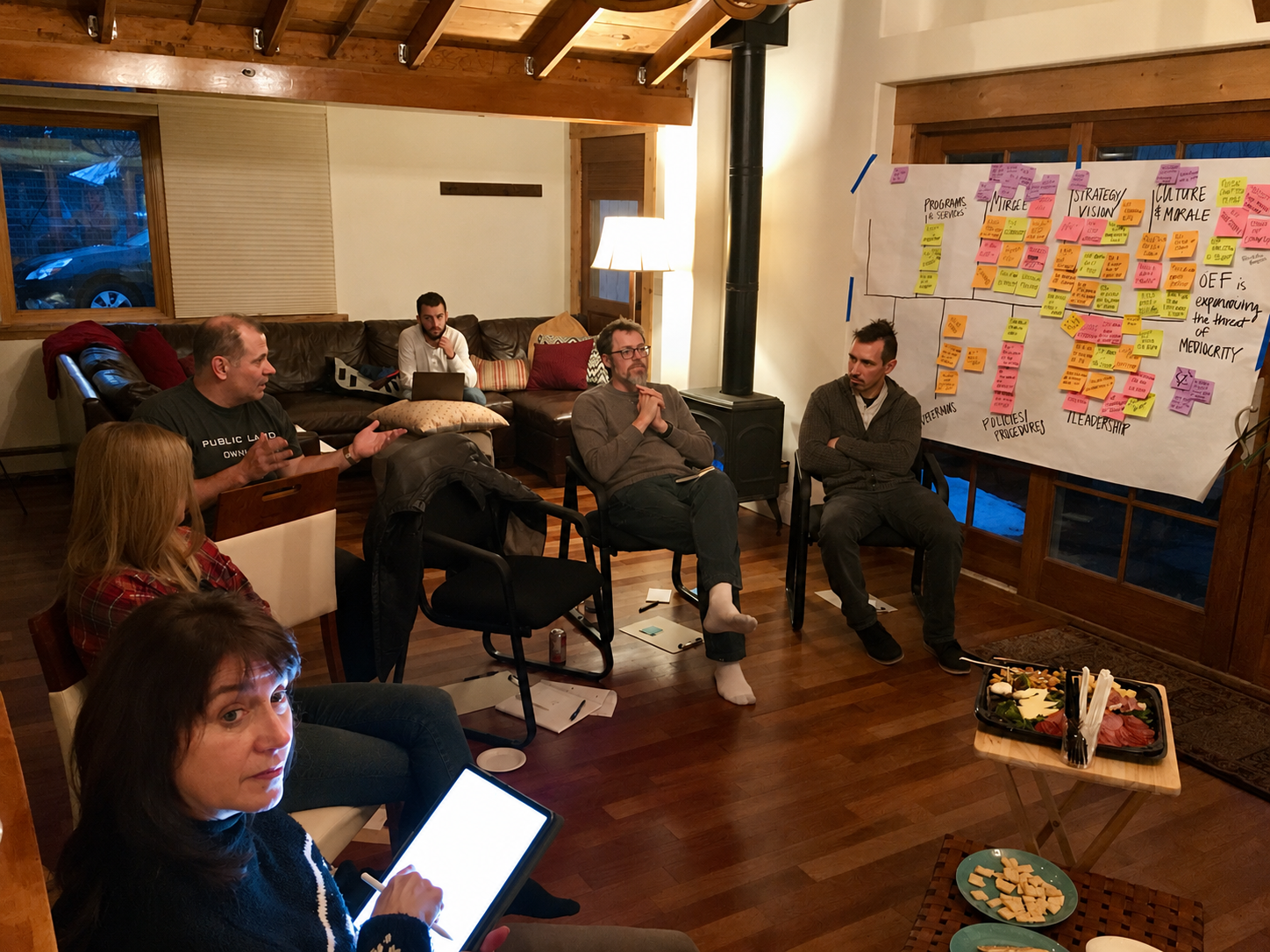 A Clearly Audacious strategy session in progress